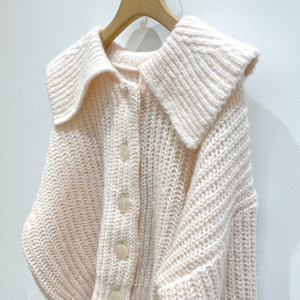 CHILD WOMAN - ＜Dot and Stripes＞太番モヘヤあぜ 衿つき