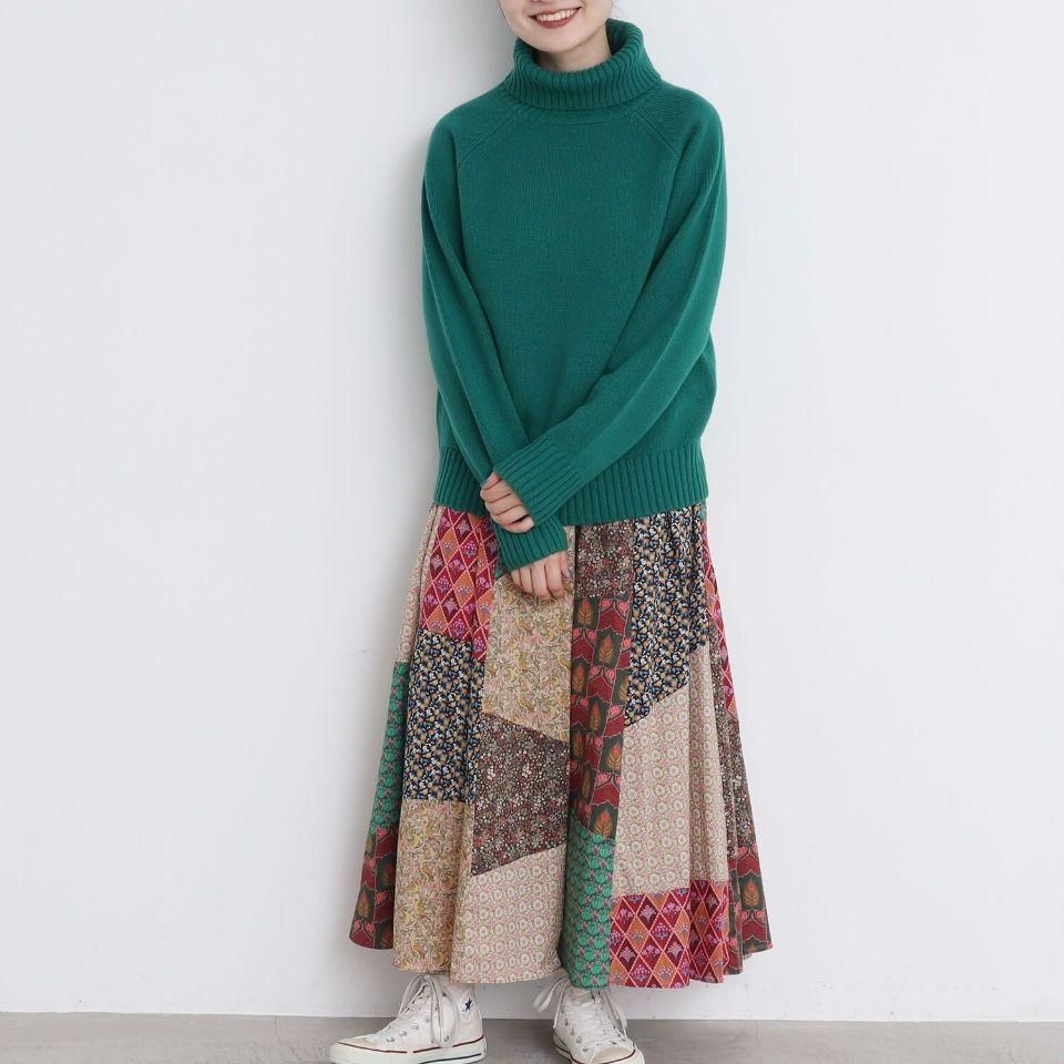 CHILD WOMAN - Extrafine merino wool 5GGタートルネックプル