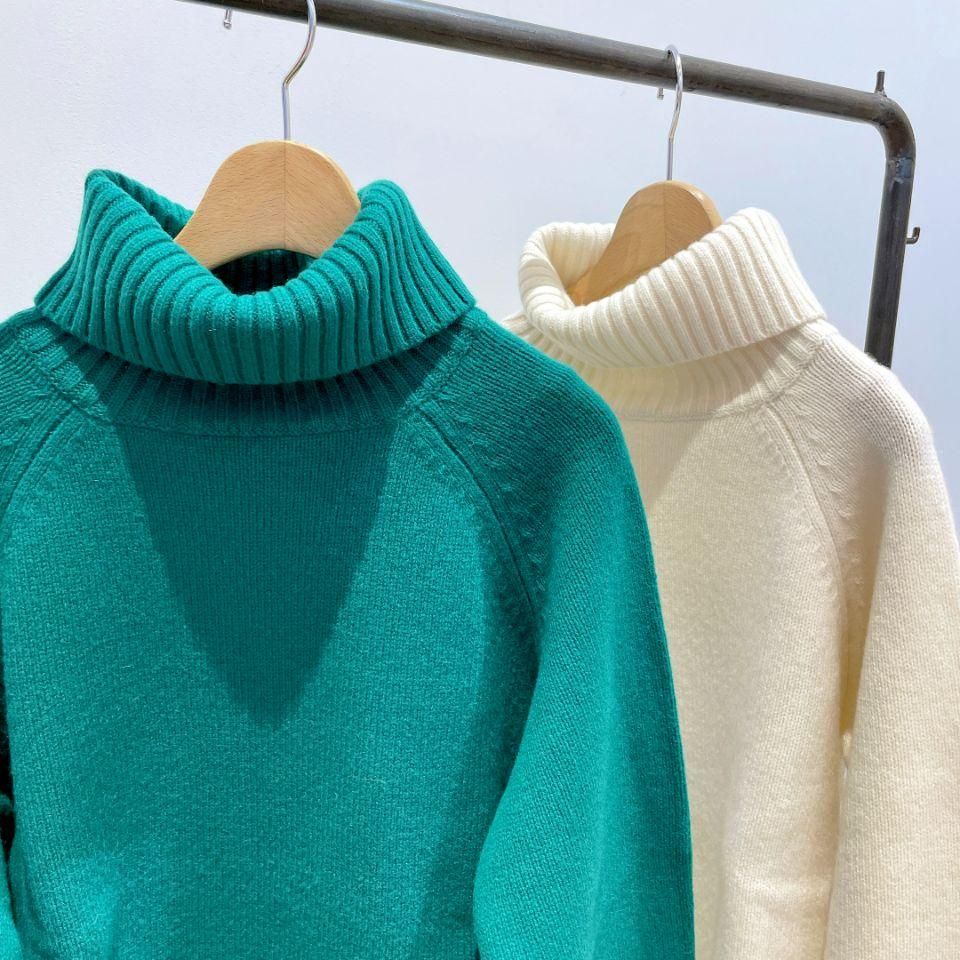 CHILD WOMAN - Extrafine merino wool 5GGタートルネックプル