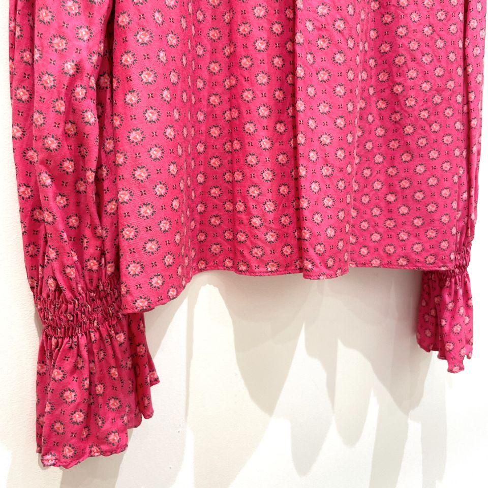 CHILD WOMAN - <Dot and Stripes>Cu/Coツイル花柄 フリルブラウス CHILD WOMAN - <Dot and Stripes>Cu/Coツイル花柄 フリルブラウス