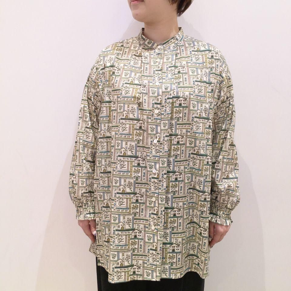 【在庫有】 Parkes スタンドカラーチュニック（リバティコレクション - トップス