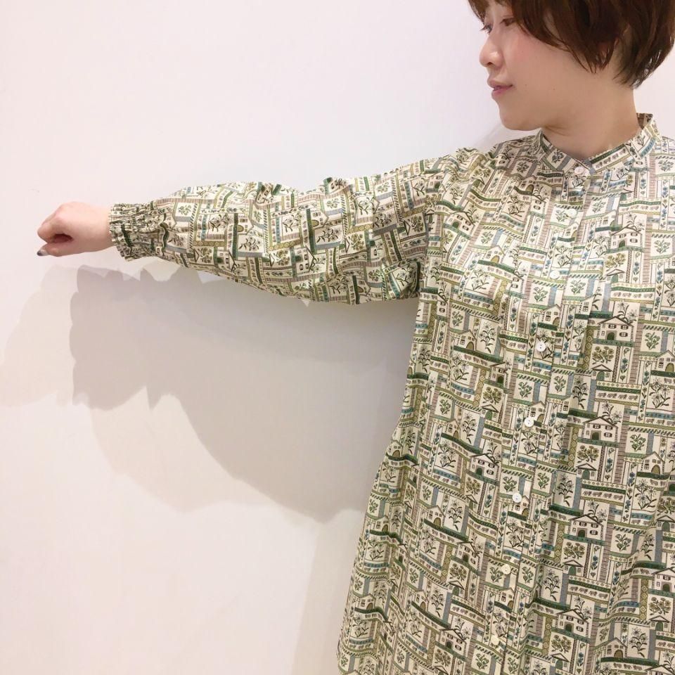 Parkes - スタンドカラーチュニック（リバティコレクション