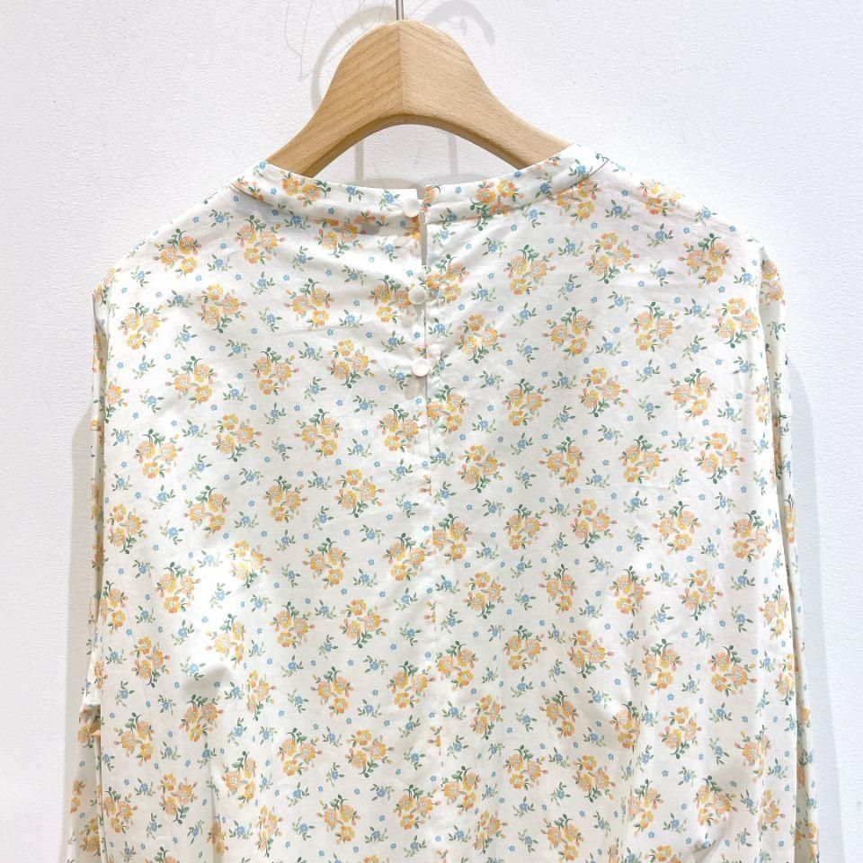 J.sloane リバティ ブラウス J.sloane - 後ろ開き胸元タックブラウス（リバティコレクション