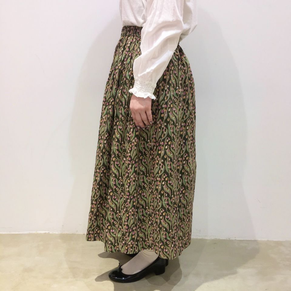 sosotto - リバティプリント/ミモレ丈ギャザースカート（42312997 ...