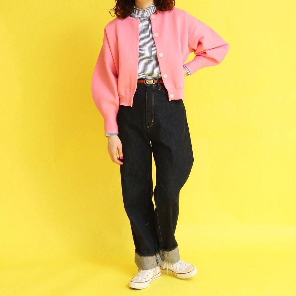 CHILD WOMAN - 無地・ストライプ 前あきスタンドカラーシャツ CHILD WOMAN - 無地・ストライプ 前あきスタンドカラーシャツ