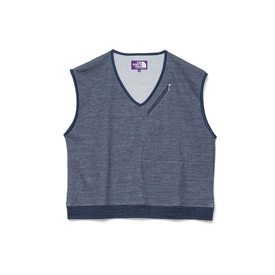 ノースフェイスパープルレーベルVネックベスト　V-neck Sweat Vest