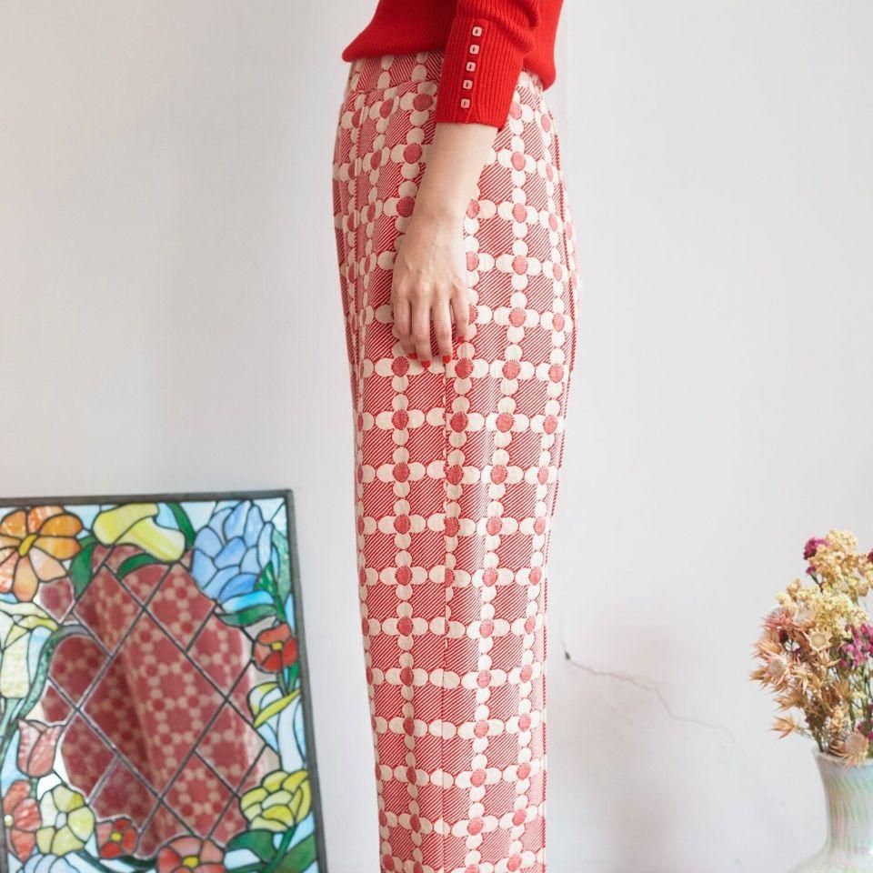 CHILD WOMAN - <Dot and Stripes>花柄キルトブリスターJAQ パンツ CHILD WOMAN - <Dot and Stripes>花柄キルトブリスターJAQ パンツ