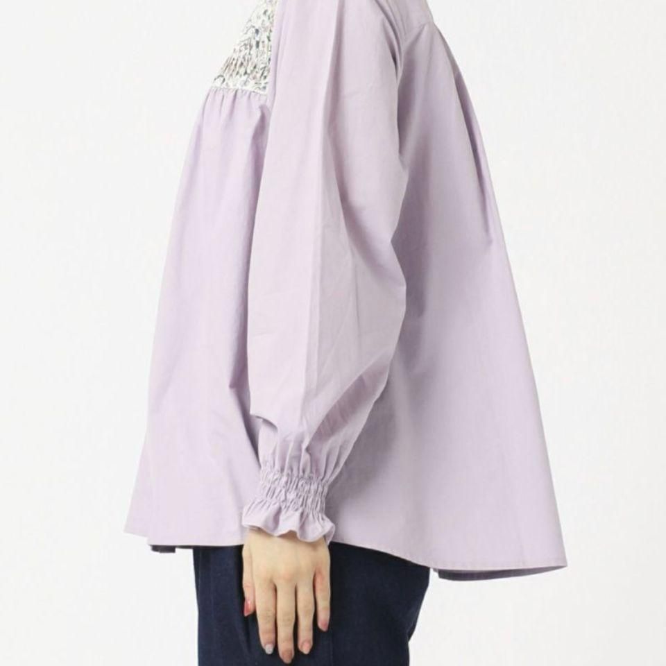 リバティ生地使用 ピンタックブラウス DECOY SINCE 1981 ブラウス シャツ 2025春夏「リバティシリーズ