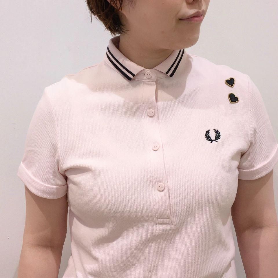 美品　新品同様　フレッドペリー半袖ポロシャツ エイミーワインハウスコラボ Amy Winehouse Metallic Ribbed Mock Neck Dress(10 X20