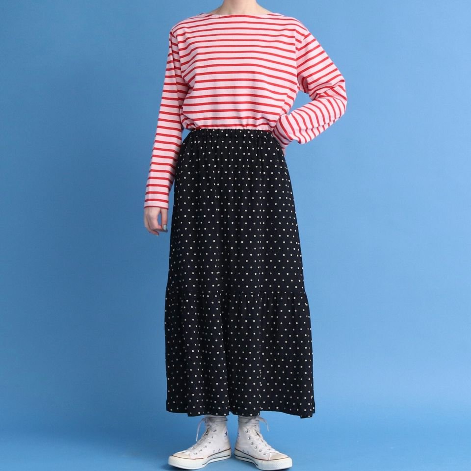 CHILD WOMAN - 小花風通JAQ ギャザースカート（0101SK001231）（正規取扱品）