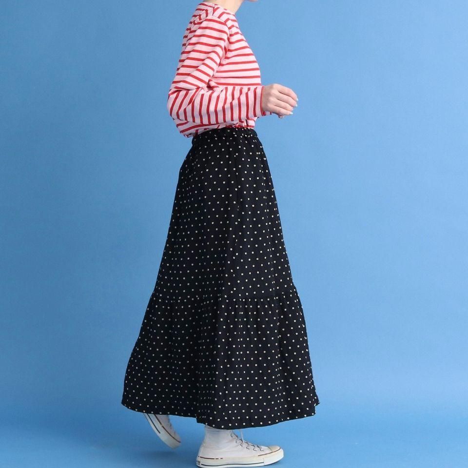 CHILD WOMAN - 小花風通JAQ ギャザースカート（0101SK001231