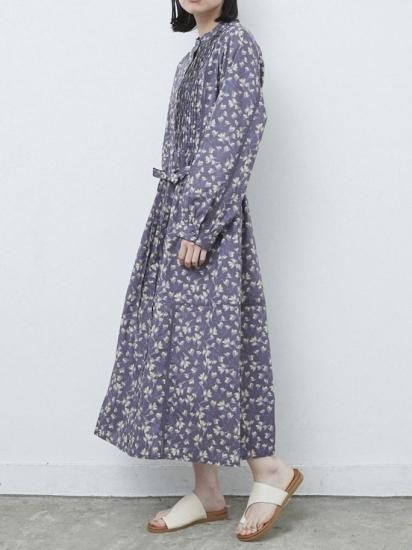 sosotto - 花柄プリント・ピンタックワンピース<7分袖 sosotto - 花柄プリント・ピンタックワンピース<7分袖