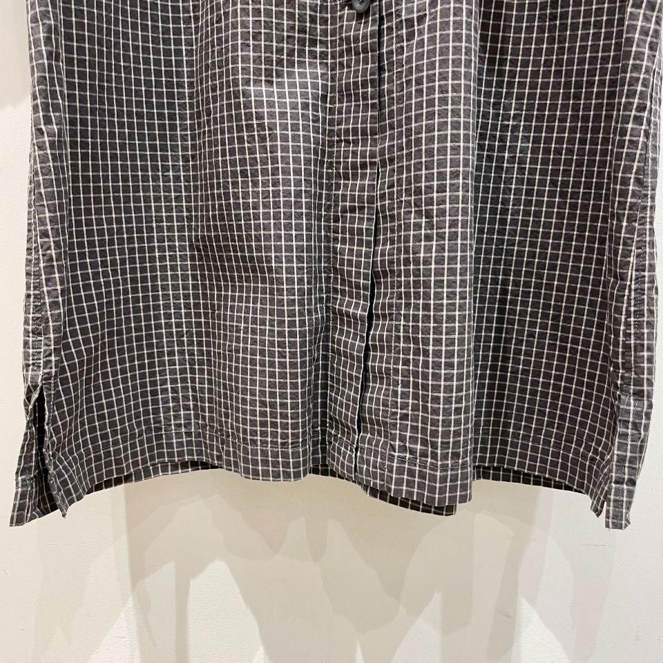 SARAHWEAR - Cotton/Linen Graph Check Double Pocket Coat(C60199)
