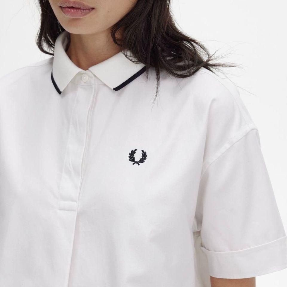 FRED PERRY/ベルト付きプリーツポロシャツ Crepe Pique Polo Shirt(M 102：BLACK): | FRED PERRY JAPAN