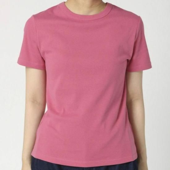 新品タグ付き♡ Basic Side Slit Punch TShirt セール】【2023SS】パット付胸刺繍スクエアチビT（Tシャツ