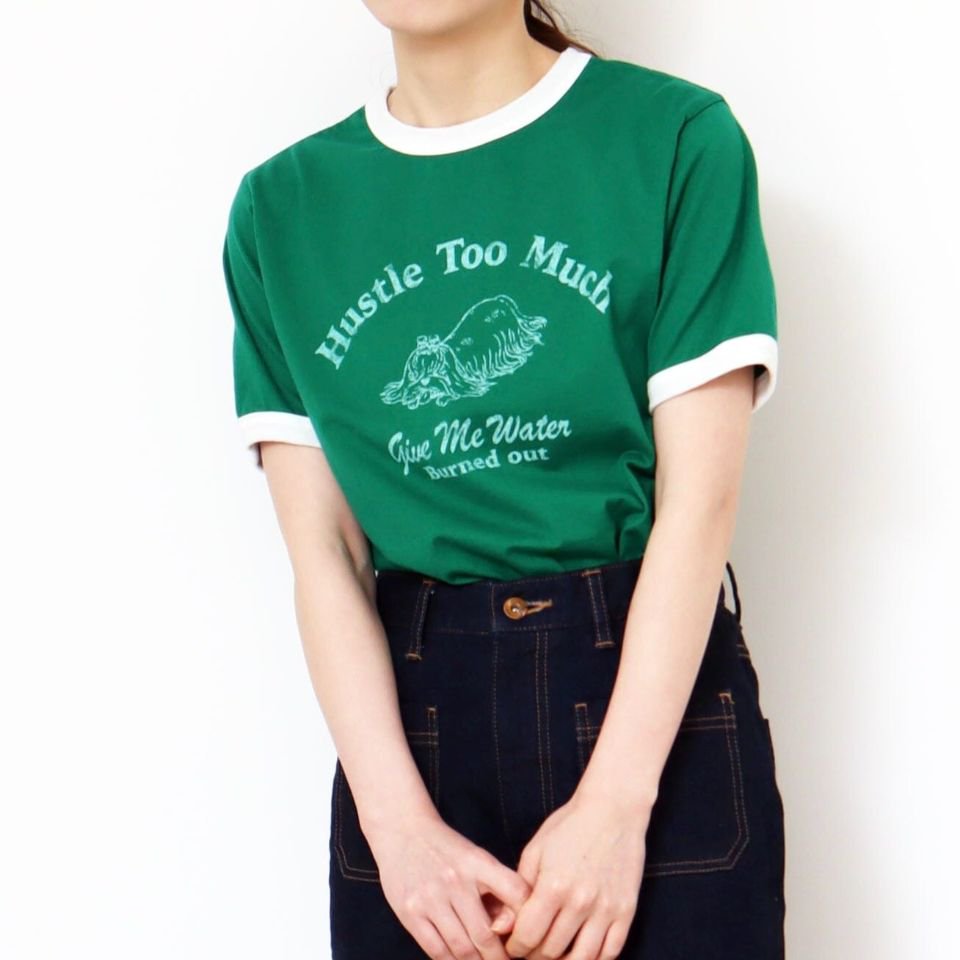 CHILD WOMAN - 夏バテDOG リンガーTシャツ（0101CT025231）（正規取扱 ...