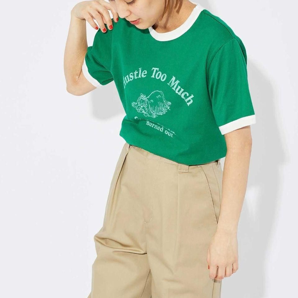 CHILD WOMAN - 夏バテDOG リンガーTシャツ（0101CT025231