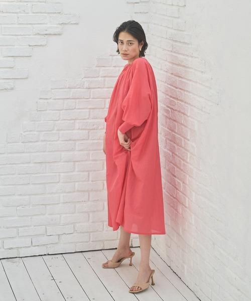 訳あってお買い得！30～80％OFF John and Audrey Wad コットンシルク袖リブギャザーワンピース - ワンピース