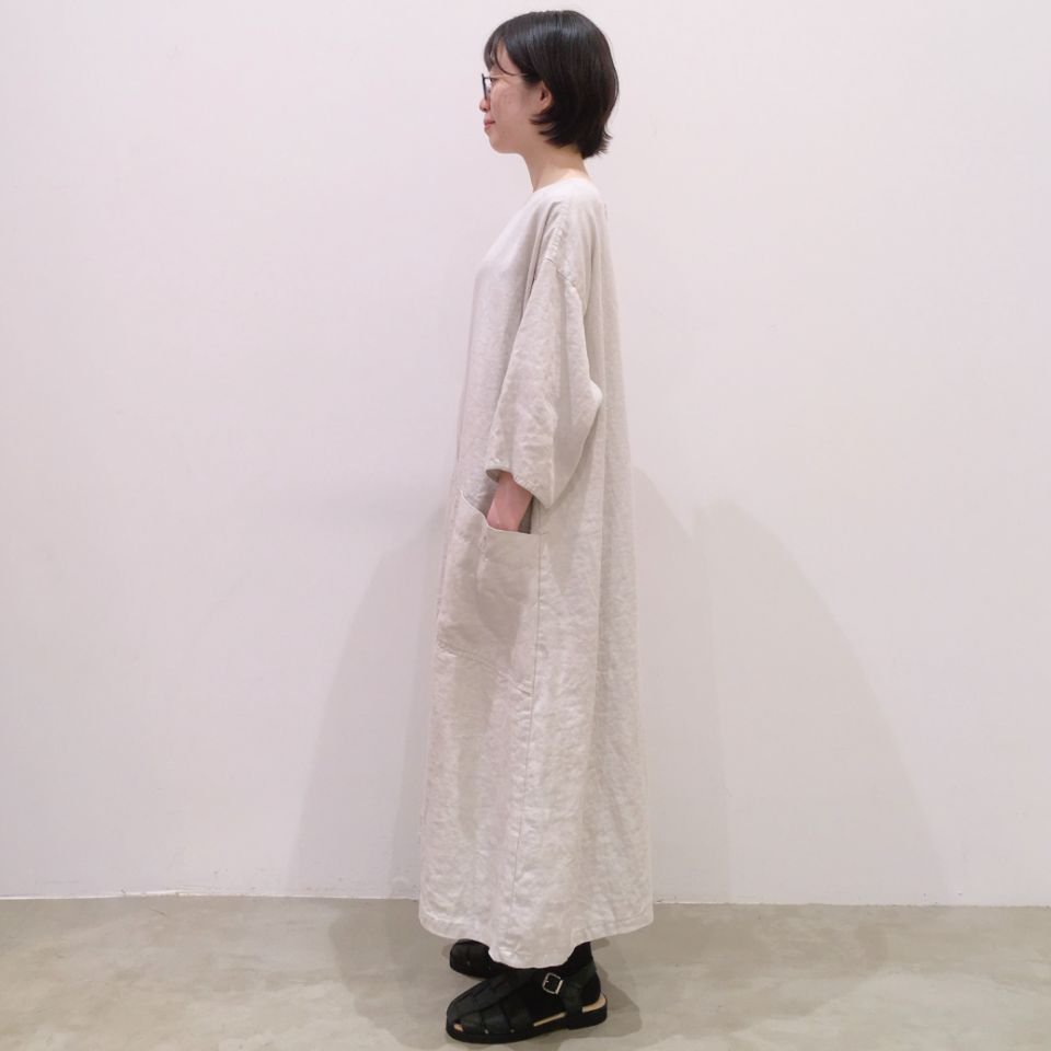 SARAHWEAR - Linen Twill Two Way Dress（C71109）