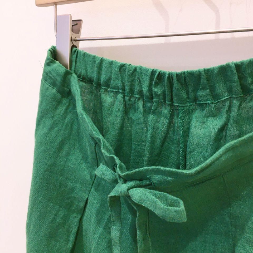 SARAHWEAR - <Tamiyo>Linen Cloth Wide Pants(C30491)