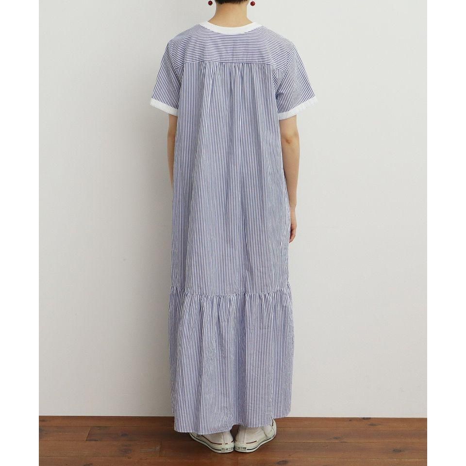 CHILD WOMAN - ブロードストライプ 半袖ワンピース