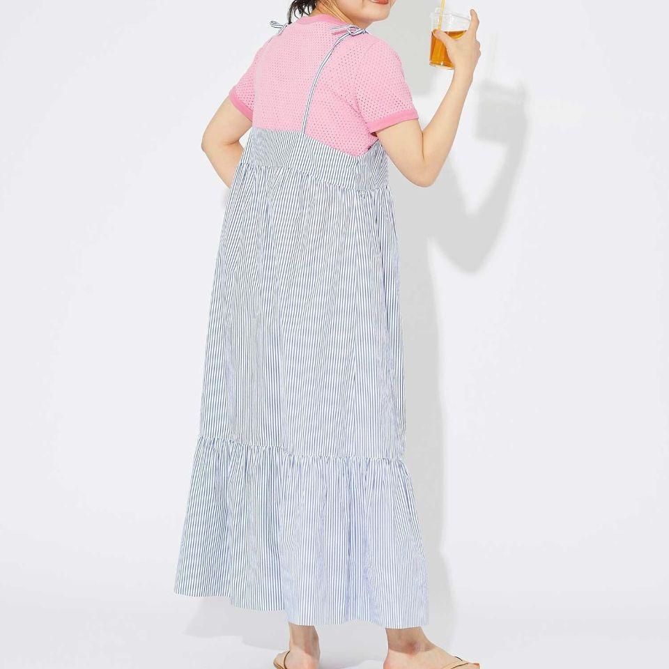 CHILD WOMAN - ブロードストライプ キャミワンピース（0101OP011231