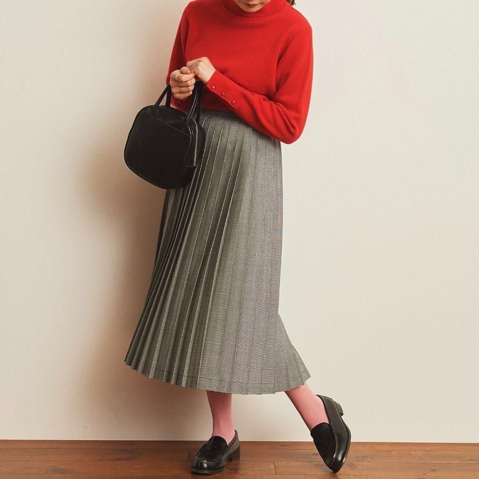 CHILD WOMAN - TW千鳥チェック プリーツスカート(0101SK001232 CHILD WOMAN - TW千鳥チェック プリーツスカート(0101SK001232