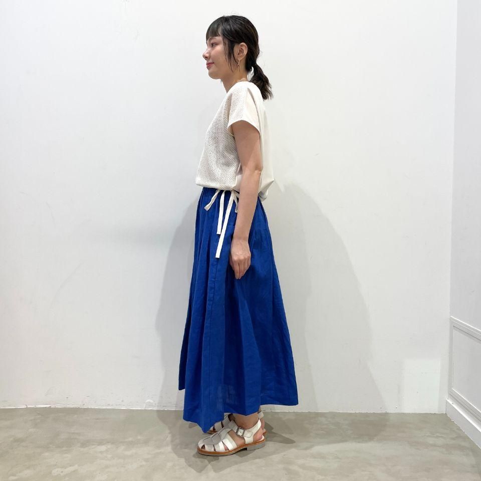 ina - ウエスト紐タックスカート （135128） - Sheth Online Store