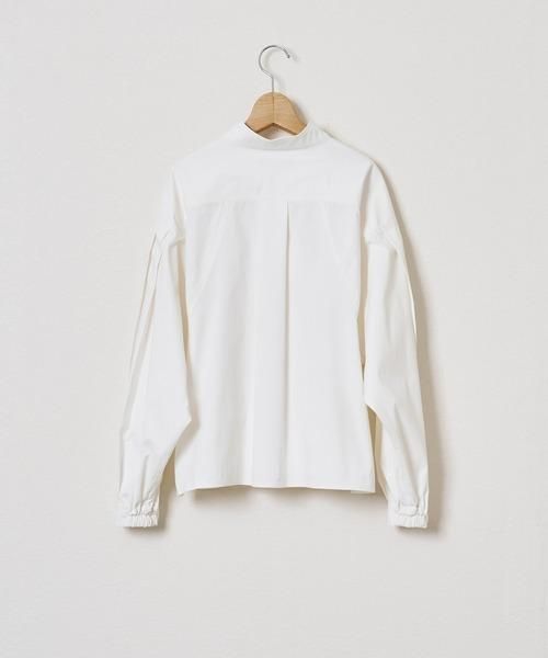 ⚘ 新品Audrey and John Wad スタンドカラータックブラウス Audrey and John Wad - スタンドカラータックスリーブブラウス