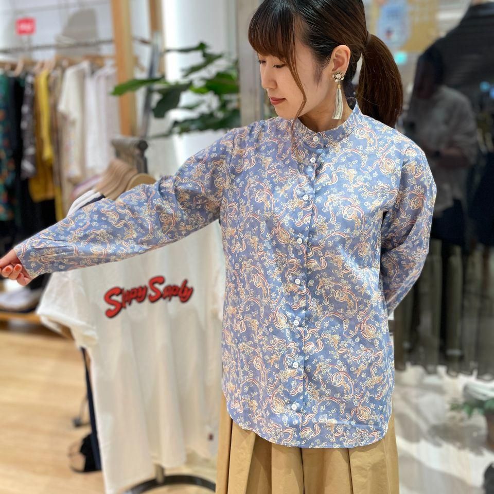 Parkes - スタンドカラーシャツ（リバティコレクション
