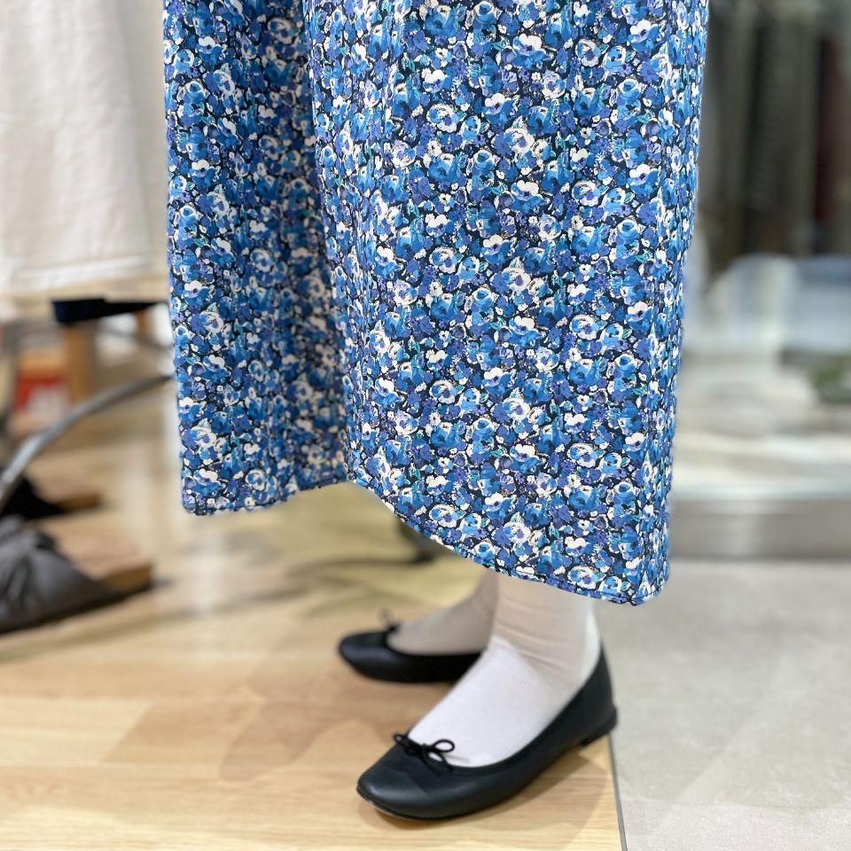 Parkes リバティ　お花柄　ロング　シャツ　ワンピース Parkes - シャツワンピース（リバティコレクション） - Sheth