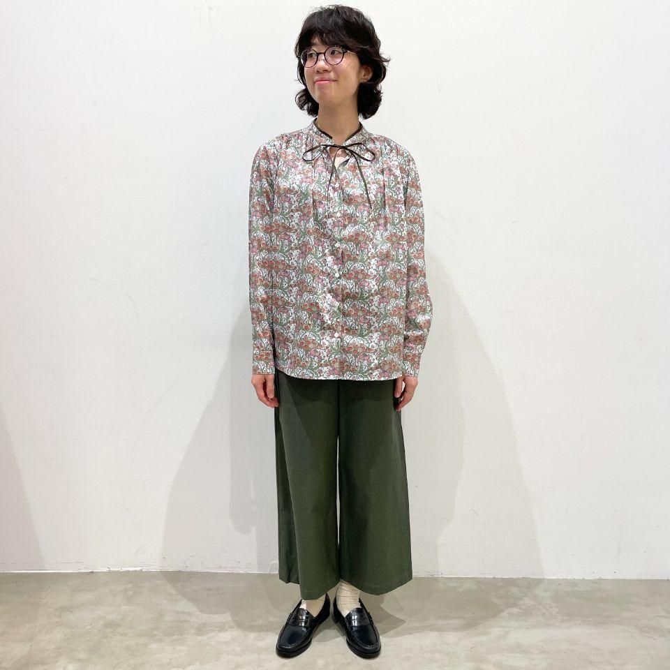 amherst - パイピングボウタイブラウス(リバティコレクション amherst - パイピングボウタイブラウス(リバティコレクション