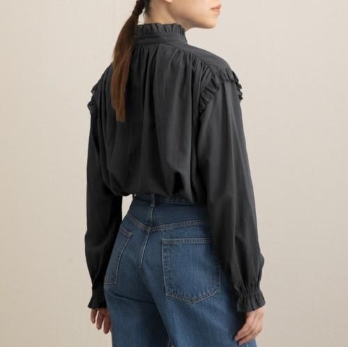 Liyoca - コットンシフォンブラウス(M1100) - Sheth Online Liyoca - コットンシフォンブラウス(M1100) - Sheth Online