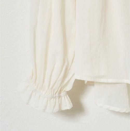 Liyoca - コットンシフォンブラウス（M1100） - Sheth Online
