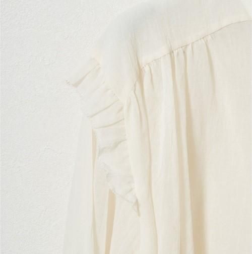 Liyoca - コットンシフォンブラウス(M1100) - Sheth Online Store