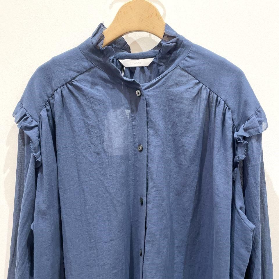 Liyoca - コットンシフォンブラウス(M1100) - Sheth Online Store - シスオンラインストア