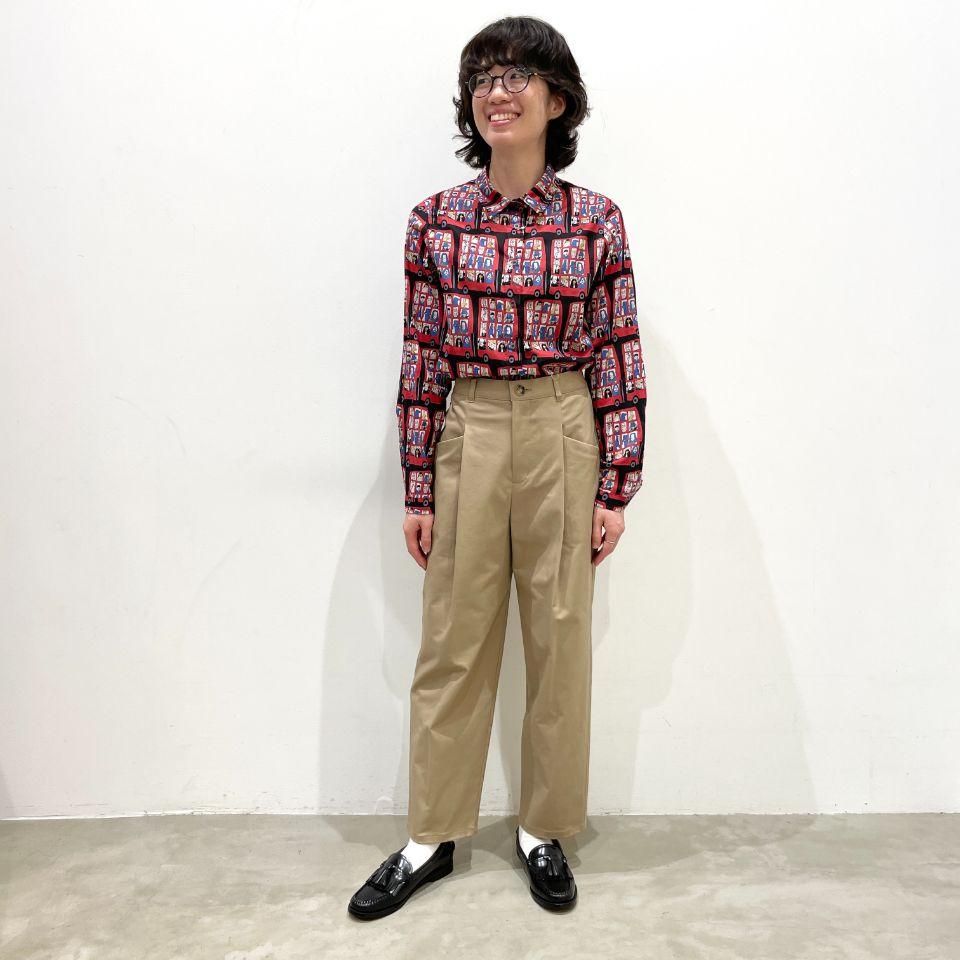 Le minor - チノストレッチ1タックパンツ(EL16302) - Sheth Le minor - チノストレッチ1タックパンツ(EL16302) - Sheth