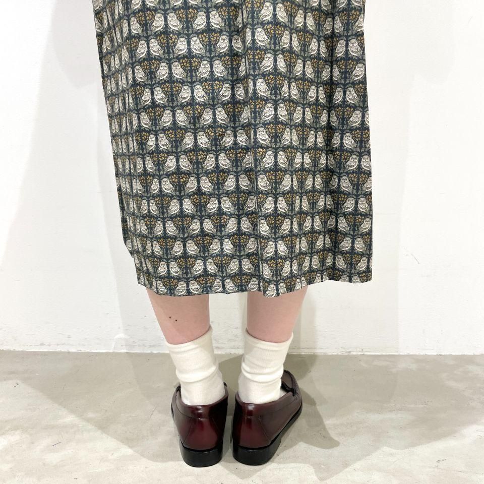Parkes - シーチング ふくろうと小花柄ワンピース（PN2332018