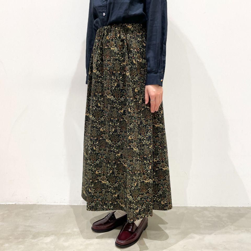 Parkes - コーデュロイ 森の動物達 スカート（PS2332019） - Sheth