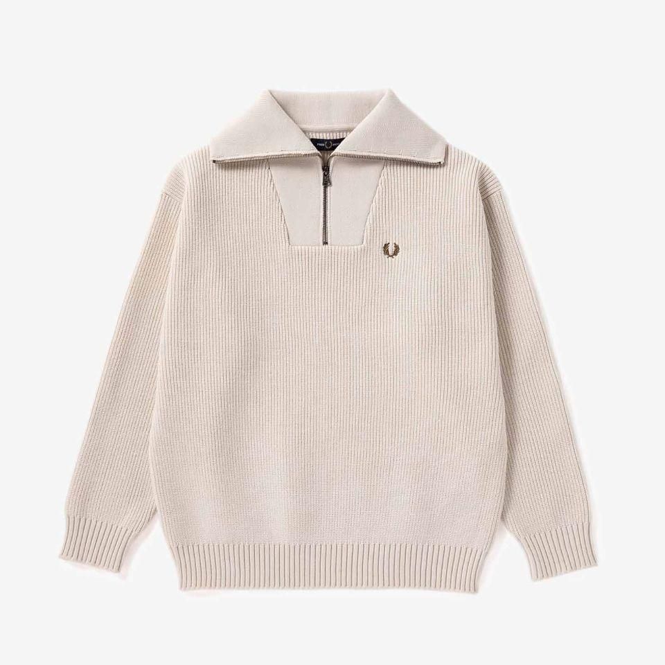 FRED PERRY - Half-Zip Knit Jumper(F7247)正規取扱商品 FRED PERRY - Half-Zip Knit Jumper(F7247)正規取扱商品