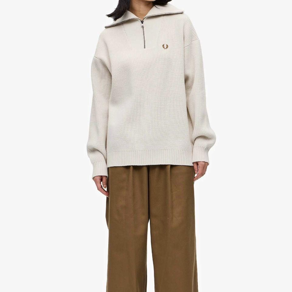 FRED PERRY - Half-Zip Knit Jumper(F7247)正規取扱商品 FRED PERRY - Half-Zip Knit Jumper(F7247)正規取扱商品