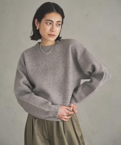 Basic Raccoon Knit Top グレー（セール】Basic Raccoon Knit