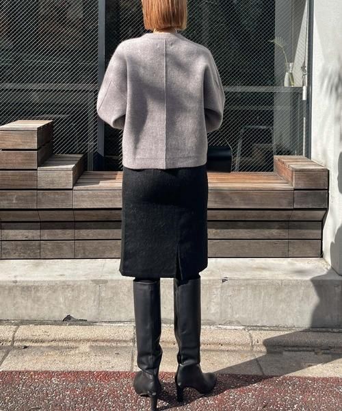 AT LAST & CO ツータック リネン linen 32 ダークブルー AT LAST & CO ツータック リネン linen 32 ダークブルー