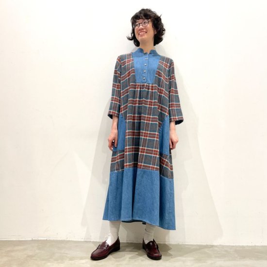 SARAHWEAR - TomoyoFlannel Check Long DressC71214