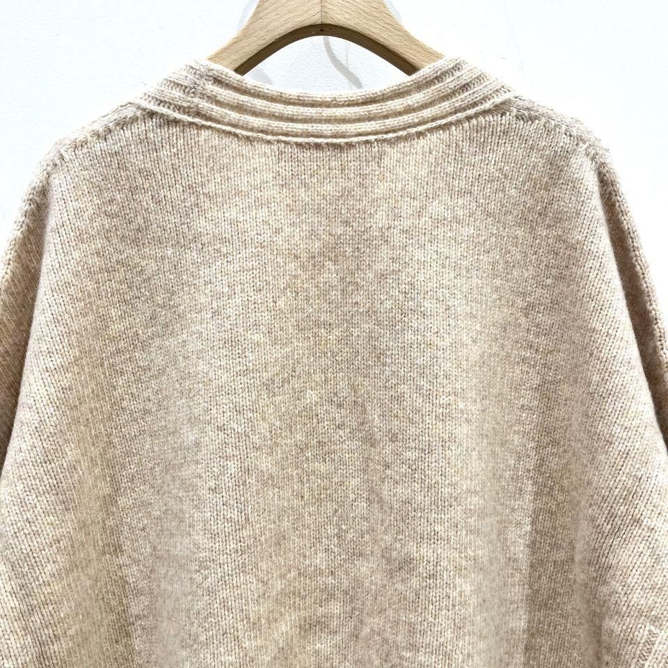 Q  カーディガン 売り切れました 一部追加予約》quaranciel: AQUA カシミヤ ミックス 2way ハイネック