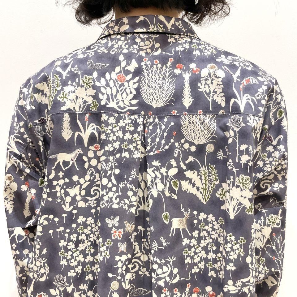 Parkes - ドロップショルダーリバティブラウス（リバティ