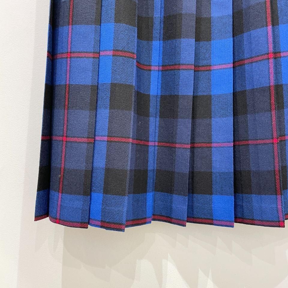 4℃ スカート   (D-10) 大人ギンガムチェックロングティアードスカート フレア ハイ