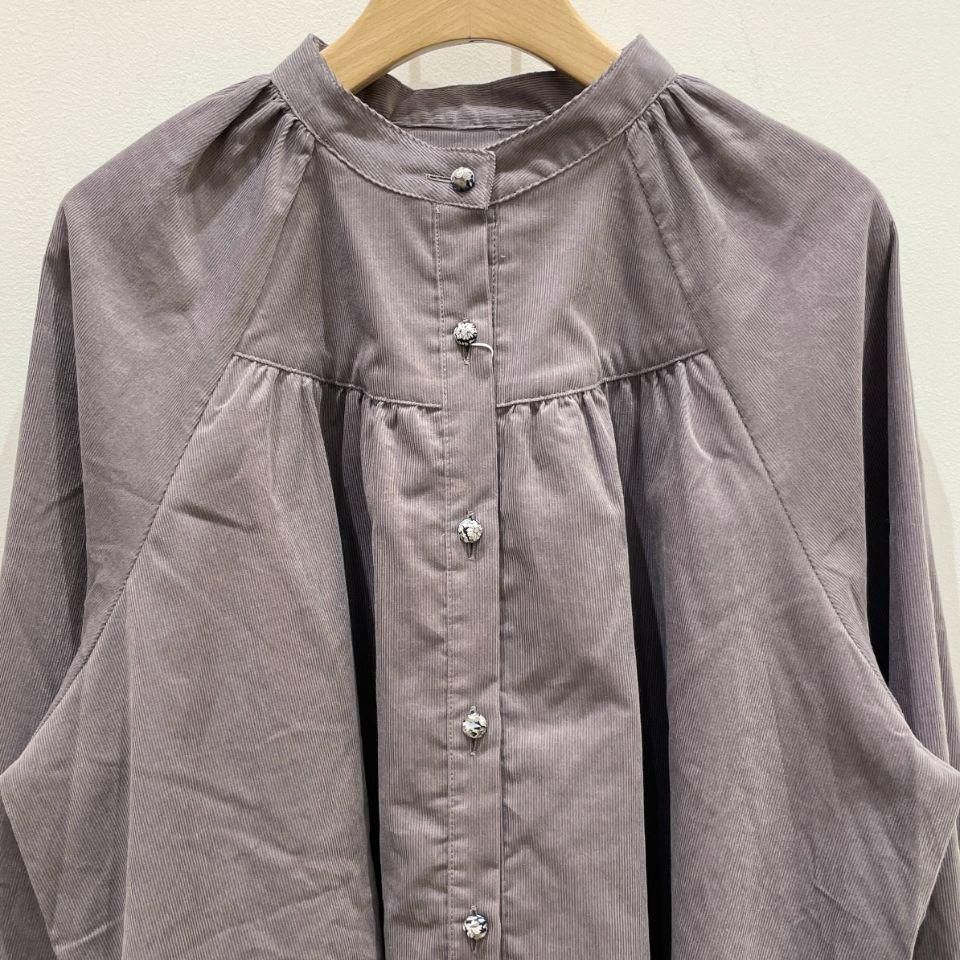 sosotto - リバティプリントボタン/ラグラン切り替えブラウス