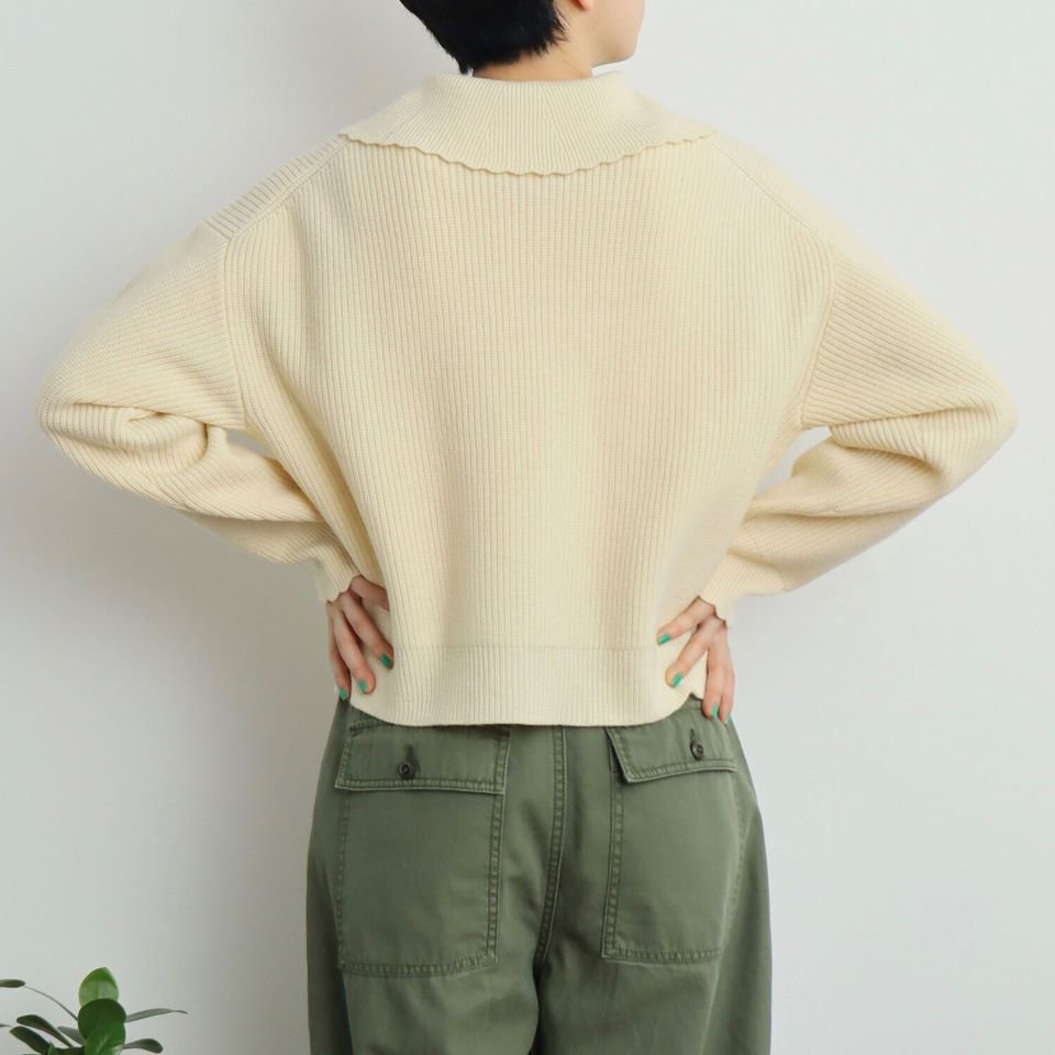 CHILD WOMAN - ＜Dot and Stripes＞フレンチメリノ衿付きショートカーディガン (1101KN003232)（正規取扱品） -  Sheth Online Store - シスオンラインストア