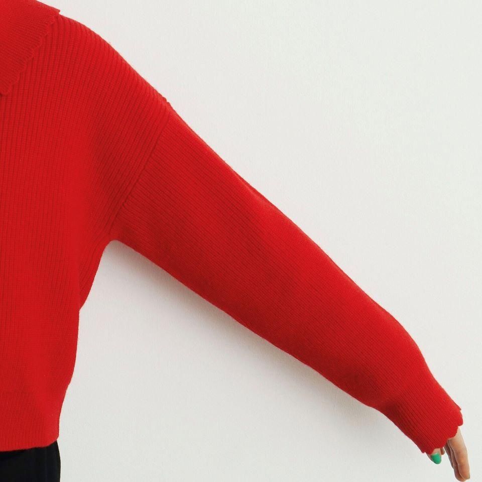 CHILD WOMAN - ＜Dot and Stripes＞フレンチメリノ衿付き